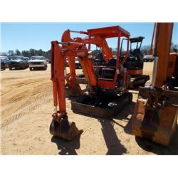 KUBOTA KX41-2 MINI EXCAVATOR, S/N 2112, 3'9" STICK, 18" BUCKET, AUX HYD, BACKFILL BLADE, CANOPY, MET