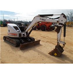 BOBCAT 430 AG MINI EXCAVATOR, S/N 562911297, 3'11" STICK, 24" BUCKET, AUX HYD, BACKFILL BLADE, METER