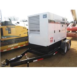 MQ WHISPERWATT DCA85USJ GENERATOR SET, 480/240/120 VOLT, SINGLE & THREE PHASE, JOHN DEERE DIESEL, 85