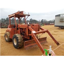 DITCH WITCH 7510 TRENCHER, S/N 6C0284, 8' BAR, CABLE PLOW, BACKFILL BLADE, CABLE ATTACH, CANOPY, MET