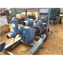 THOMPSON 6" PUMP W/JOHN DEERE DIESEL ENG. SKID MTD