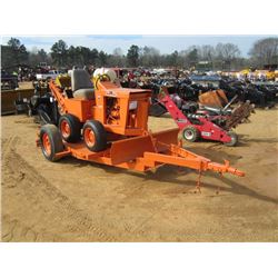 DITCH WITCH 4X4 J20 TRENCHER ON S/A TRAILER, S/N 231770, 2 CYL DIESEL, 5' DIG BAR, FRONT KNOCK DOWN 