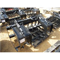 6' K & A BRUSH GRAPPLE W/DUAL TOP CLAMP, FITS SKID STEER LOADER