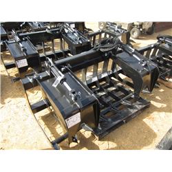 6' K & A BRUSH GRAPPLE W/DUAL TOP CLAMP, FITS SKID STEER LOADER
