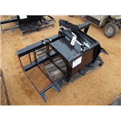 5' K & A BRUSH GRAPPLE W/SINGLE TOP CLAMP, FITS SKID STEER LOADER