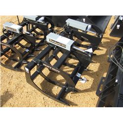 DHM-3022 (UNUSED) TWO CYLINDER 72" HD BRUSH GRAPPLE, FITS SKID STEER LOADER