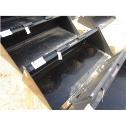 DHM-3018 (UNUSED) 72" SMOOTH BUCKET, FITS SKID STEER LOADER