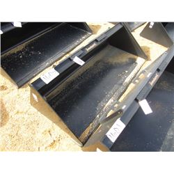 DHM-3018 (UNUSED) 72" SMOOTH BUCKET, FITS SKID STEER LOADER