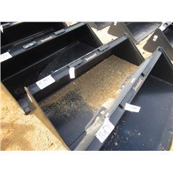 DHM-3018 (UNUSED) 72" SMOOTH BUCKET, FITS SKID STEER LOADER
