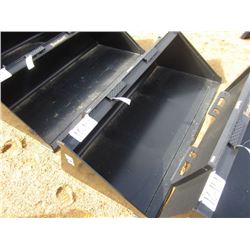 DHM-3017 (UNUSED) 66" SMOOTH BUCKET, FITS SKID STEER LOADER