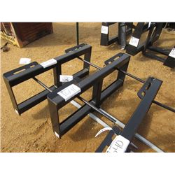 DHM-3024 (UNUSED) HD HAY SPEAR FRAME W/SINGLE TINE, FITS SKID STEER LOADER