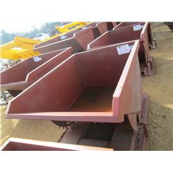 STANDARD DUTY 1 CU YARD STACKABLE SELF DUMPING HOPPER, 4,000# CAP