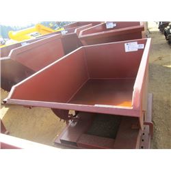 STANDARD DUTY 1 CU YARD STACKABLE SELF DUMPING HOPPER, 4,000# CAP