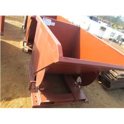 STANDARD DUTY 1.5 CU YARD STACKABLE SELF DUMPING HOOPER, 4,000# CAP