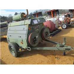 DAVEY COMPRESSOR 11M125RPDG, S/N 38847, 125 CFM AT 100 PSICAP, JOHN DEERE DIESEL (COUNTY OWNED)