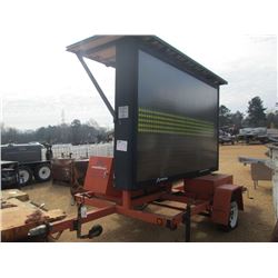 AMERICAN ELECTRONIC SIGN MESSAGE BOARD, SN/ 378047, SOLAR ASSIST
