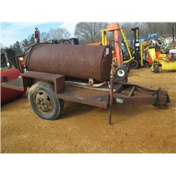 FUEL STORAGE TANK, W/ MANUAL PUMP & HOSE, S/A TRAILER MTD (BILL OF SALE ONLY)
