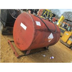 FUEL STORAGE TANK W/ 12 CVOLT PUMP, HOSE & NOZZLE