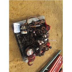 1 LOT MISC SIZE CHAIN FALL & COME ALONG