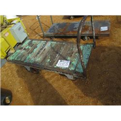 WOOD/ METAL WAREHOUSE CART