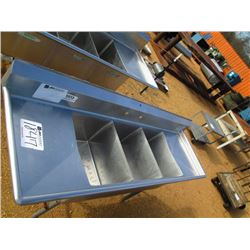 7' 3 COMPARTMENT STAINLESS SINK