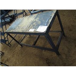 24" X 54" WOOD/METAL TABLE