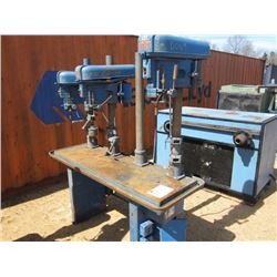 DRILL STATION W/3 POWERMATIC DRILL PRESSES