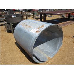 49" ROLL OF GALVANIZED METAL