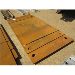 1 LOT (2) 3/4" ROAD/STREET PLATE, 60"X96", 60"X126"