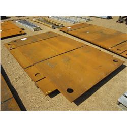 1 LOT (3) 5/8 ROAD/STREET PLATE, 51"X86", 72"X84", 72"X103"