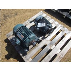 1 LOT (2) ELECTRIC MOTORS, 5HP
