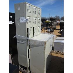 1 LOT (2) DATA CABINET, PERSONNEL LOCKER