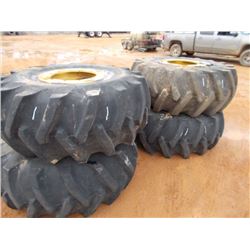 1 LOT (4) 23T-26 TRIES & RIMS