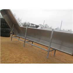 10' L-SHAPE STAINLESS STEEL COUNTER TOP