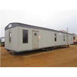 12' X 56' MOBILE 3 AXLE OFFICE TRAILER, S/N 062929, POWER BOX AC