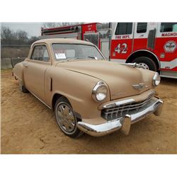 STUDEBAKER 2 DOOR SEDAN, S/N 4IB838, GAS ENGINE, 3 SPD W/OVERDRIVE TRANS, ODOMETER READING 79,744 MI