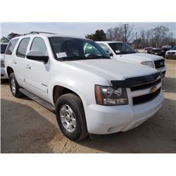 2013 CHEVROLET TAHOE, S/N 1GNSKAE09DR276901, GAS ENG, A/T, ODOMETER READING 36,951 MILES (COUNTY OWN