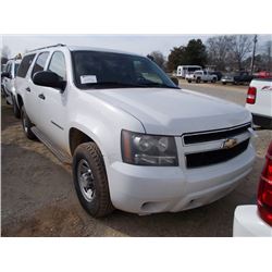 2008 CHEVROLET SUBURBAN LS 4X4, S/N 3GNGK26K78G239203, V8 GAS, A/T, ODOMETER READNG 107,563 MILES