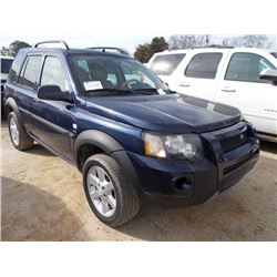 2004 LAND ROVER FREELANDER 4X4, S/N SALNE222X4A4U3669, GAS ENG, A/T, ODOMETER READING 112,694 MILES