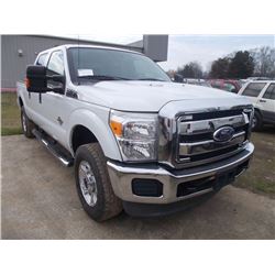 2011 FORD F250 CREW CAB 4X4 PICKUP, S/N 1FT7W2BT1BEB48809, POWERSTROKE DIESEL, A/T, ODOMETER READING