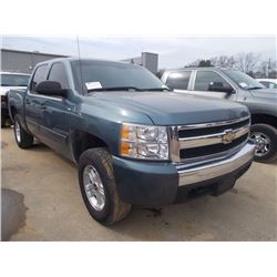 2008 CHEVROLET SILVERADO Z71 4X4 PICKUP, S/N 1GCEK13M88G191145, GAS ENG, A/T, CREW CAB, ODOMETER REA