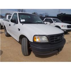 2003 FORD F150 PICKUP, S/N 1FTRF17W43NB19151, V8 GAS, A/T, ODOMETER READING 173,827 MILES (COUNTY OW