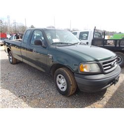 2003 FORD F150 EXTENDED CAB PICKUP, S/N 1FTRX17L33N181477, GAS, A/T, ODOMETER READING 203,876 MILES