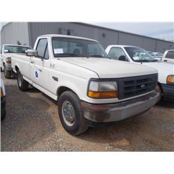1996 FORD F250 PICKUP, S/N 2FTEF25N6TCA71219, V8 GAS, A/T, ODOMETER READING 263,540 MILES (COUNTY OW