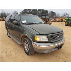 2001 FORD EXPENDITION, S/N 1FMRU17W71LA28241, GAS ENG, A/T (COUNTY OWNED)