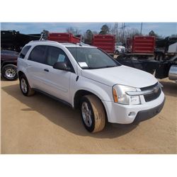 2005 CHEVROLET EQUINOX LT AWD, S/N 2GND173F856107955, V6 GAS, A/T, ODOMETER READING 131,456 MILES