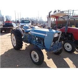 FORD 3600 FARM TRACTOR, S/N 967086, 3 PTH,. PTO, DIESEL ENG, 12.4-28 REAR TIRES, 6.00-16 FRONT TIRES