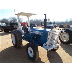 FORD 2600 FARM TRACTOR, S/N C604317, 3 PTH, PTO, CANOPY, METER READING 262 HRS