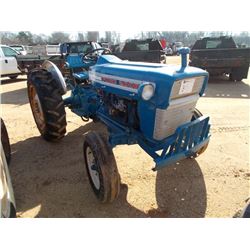 FORD 2000 FARM TRACTOR, S/N 7006, 3 PTH, PTO, GAS ENG, METER READING 870 HRS