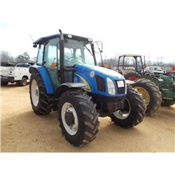 NEW HOLLAND T5050 MFWD FARM TRACTOR, S/N ZBJH02989 (12 YR) PTO, 3PTH, 2 HYD REMOTES, ECAB W/AIR, 420
